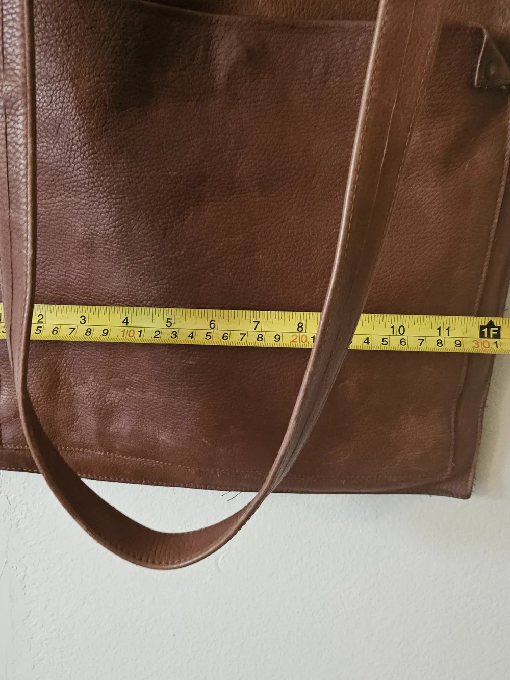 Classic Brown Leather Tote Bag 160